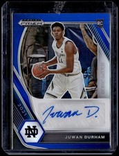 2021 Panini Prizm Draft Picks Juwan Durham  Picks Autographs Prizms Blue /149