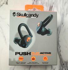Skullcandy Push Play Active Bluetooth Ear-Hook Earbuds Black/Orange