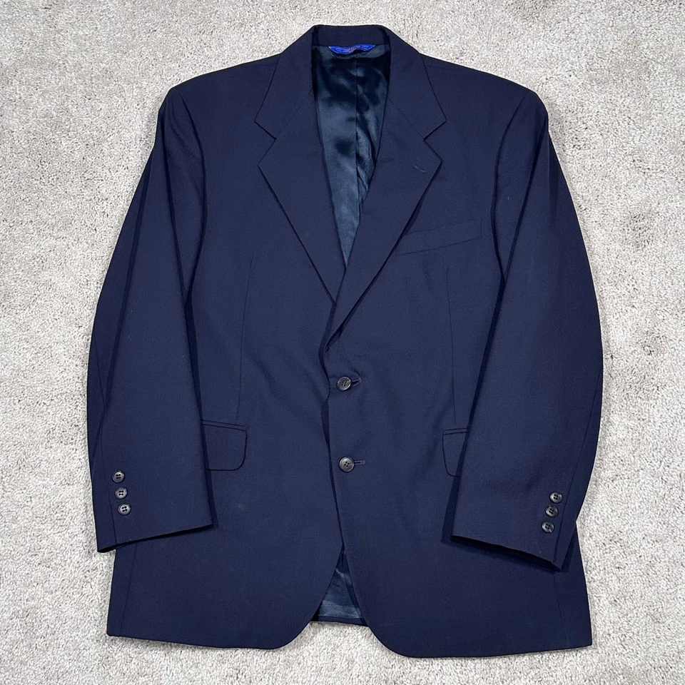 Pendleton Mens Navy Wool Blazer Suit Jacket Sport Coat 40R - Image 2 of 4