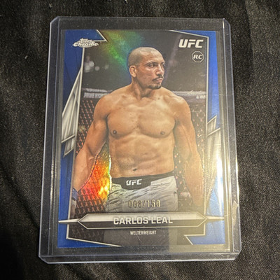 Topps 2026 Chrome UFC Carlos Leal RC #71 Blue Parallel 008/150