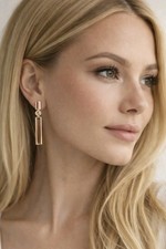 Orecchini lunghi Pierre RH zirconi come nuovi