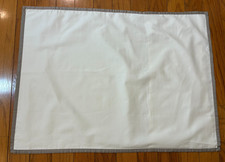 WESTIN Heavenly Bed WHITE HOTEL QUEEN PILLOWCASE NWoT GRAY TRIM So Very SOFT