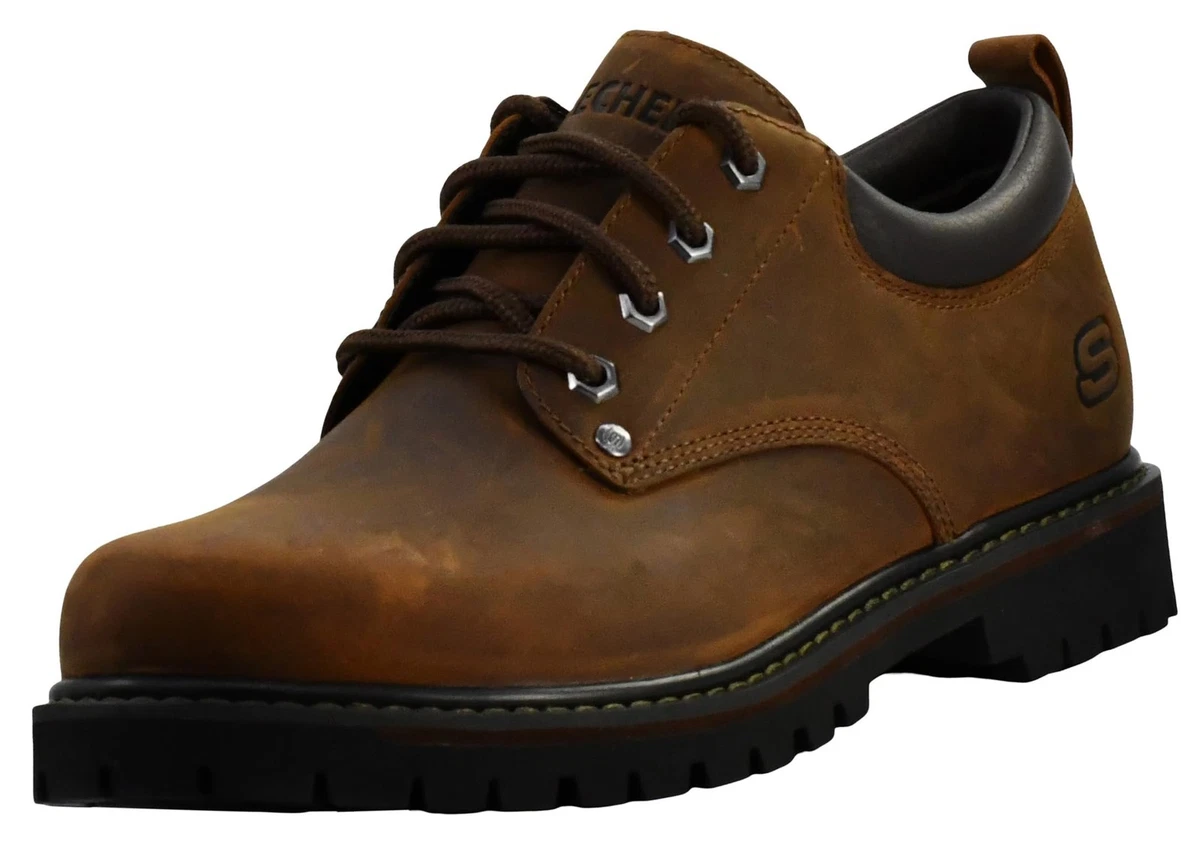Skechers Alley cat Brown Leather Shoes 7,5 Men Amazon.com | Skechers Men main image 4