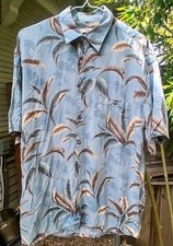 campia moda mens med hawaiian floral button up 90s vintage aloha casual muted