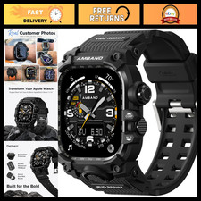 Rugged Heavy Duty Case for Apple Watch 46mm - Tactical Military Grade Bumper Pro