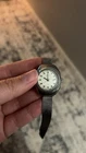 Seiko Women's Vintage Manual Wind Date Dress Watch Silver Mesh Band Dial
