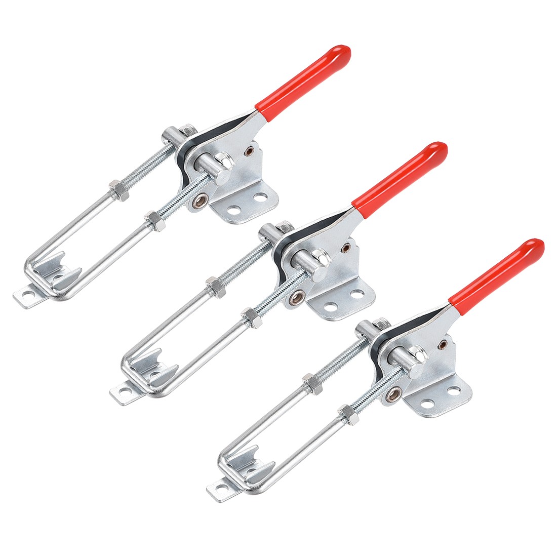 496lbs Smoker Toggle Pull Latch U Bolt Vertical Quick Release Clamp, 3 Pcs