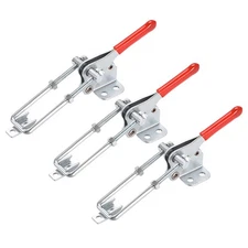 496lbs Smoker Toggle Pull Latch U Bolt Vertical Quick Release Clamp, 3 Pcs