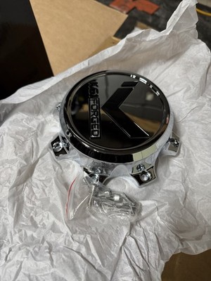 New KG1 FORGED Chrome Custom Wheel Center Cap # CAP0058PS
