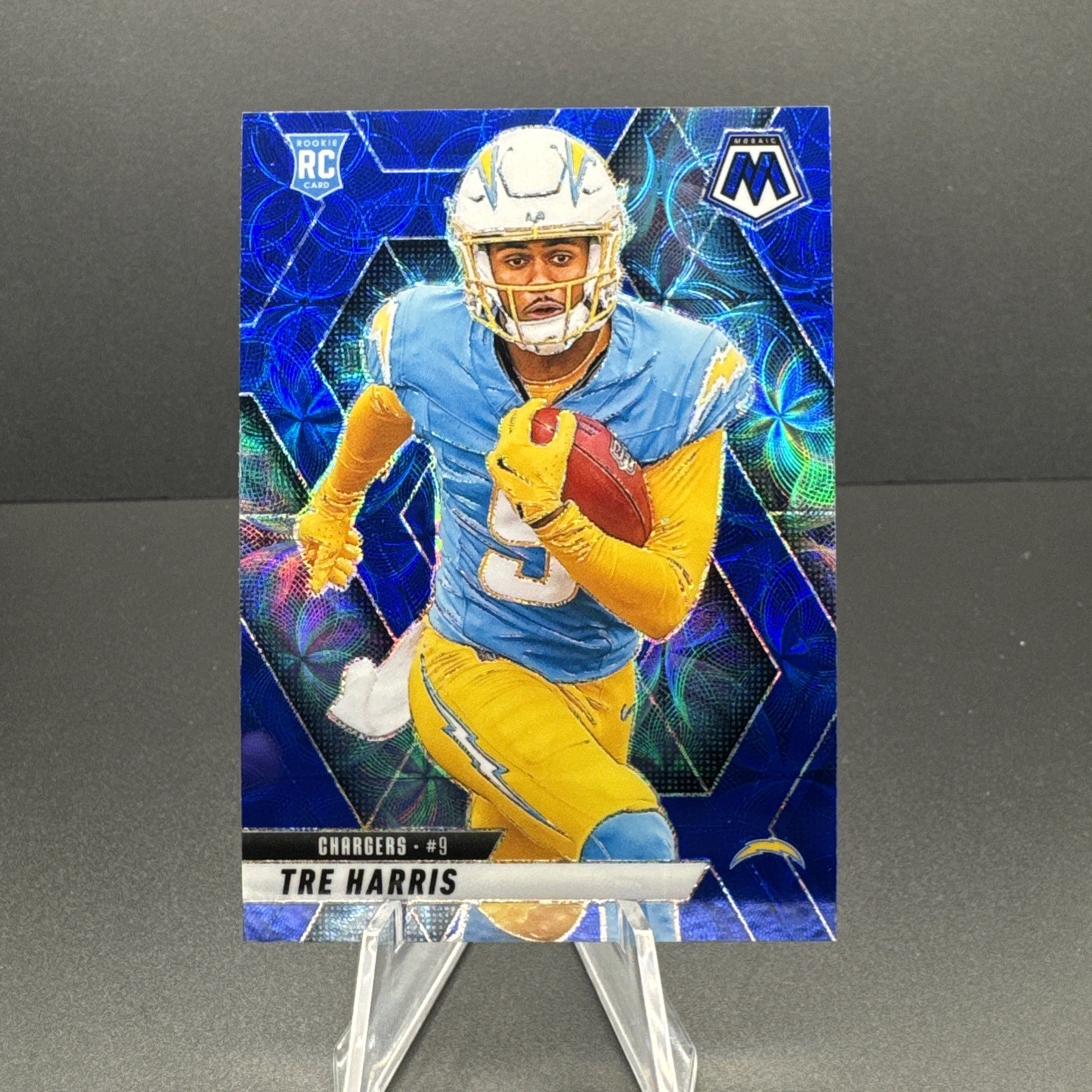 2025 Panini Mosaic Tre Harris RC Blue Scope Prizm SP #326