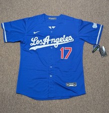 LA Dodgers Shohei Ohtani #17 Nike MLB Jersey Blue  Stitched Men XL