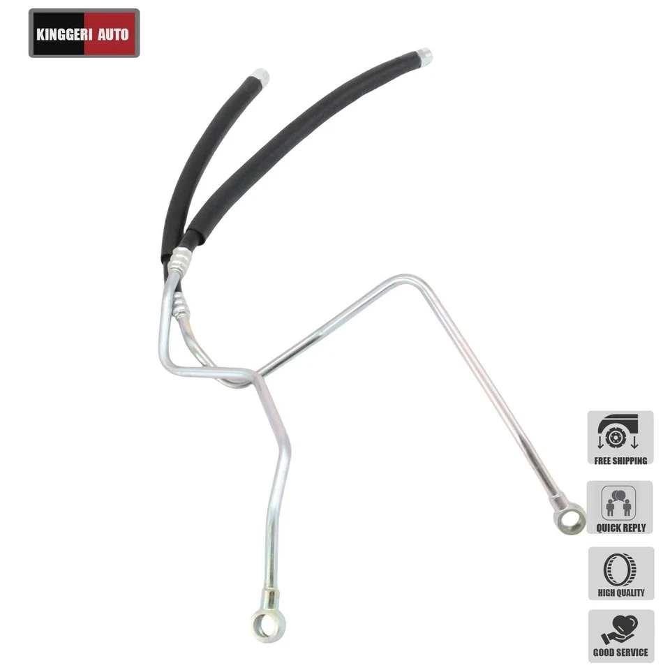 2Pcs Engine Oil Cooler Hose For 1995-2001 Mitsubishi Montero 3.0L 3.5L USA - Image 3 of 4