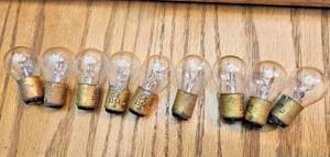 VINTAGE NOS LOT of 9 GE 6 VOLT LAMP BULB -NO.1154