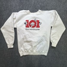 Vintage 90s The Disney Store 101 Dalmatians Graphic Gray Vtg Sweatshirt Size S