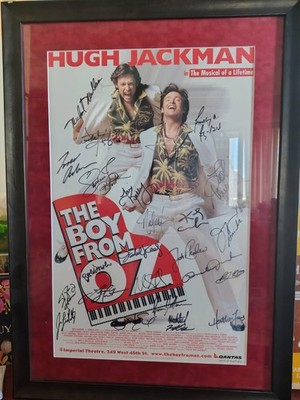The Boy From Oz Original Broadway Poster Signed by Cast Multiple Autographs