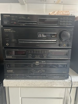Pioneer HiFi Stereo Stack System Black Vintage *cassette doesn't