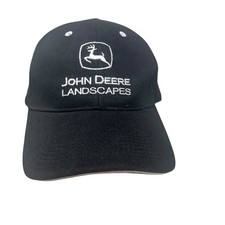 John Deere Landscapes Black Baseball Cap Mens One Size Adjustable Hat