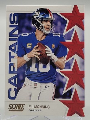2019 SCORE ELI MANNING CAPTAINS FOOTBALL CARD GIANTS NFL C-23 panini