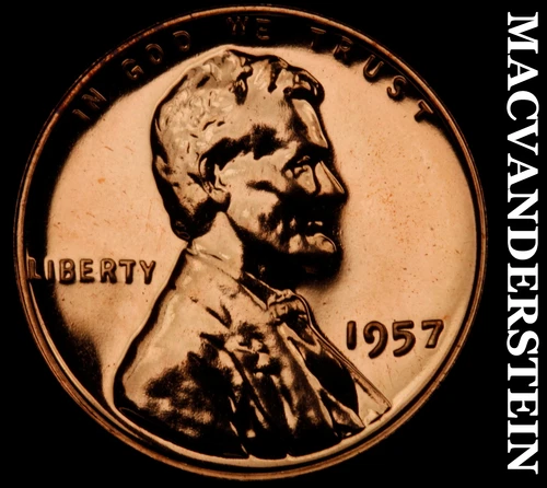 1957 Lincoln Wheat Cent- Choice Gem Proof Luster No Reserve #J2849