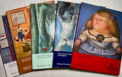 Christie s Auction Catalogs x5 Latin American Paintings Sculpture Art 1986-89