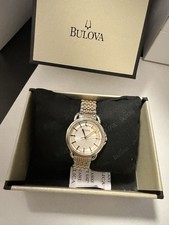 Bulova Women 98L165 Silver Dial Two-Tone Stainless Steel Quartz Watch, MSRP $325