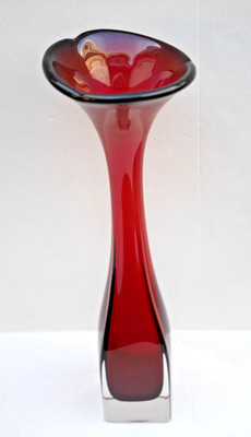 ASEDA Glasbruk Vase, Schweden  Bo Bergström Design, Glas, 30 cm