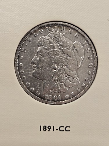 46 Silver Morgan Dollars 1878-1891 Album; 1878, 1879, 1889 & 1890 CC Carson City - Picture 21 of 24