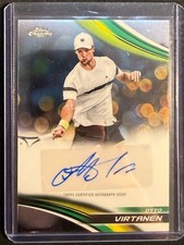 Otto Virtanen 2025 Topps Chrome Tennis Auto Autograph