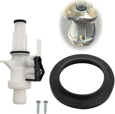 Upgraded 13168 RV Toilet Water Valve Kit for Thetford Aqua Magic IV Toilets High