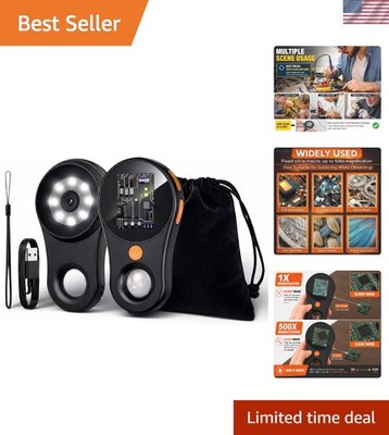 Digital Microscope 500x with 2.0'' IPS Screen, Magnifying Glass, Coin Microsco...
