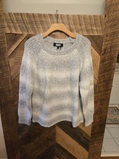 DKNY Sweater Grey  White Sz Large