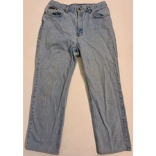 Y2K Vtg Women's Calvin Klein Jeans Light Wash Straight Leg Size 14 110 Cotton