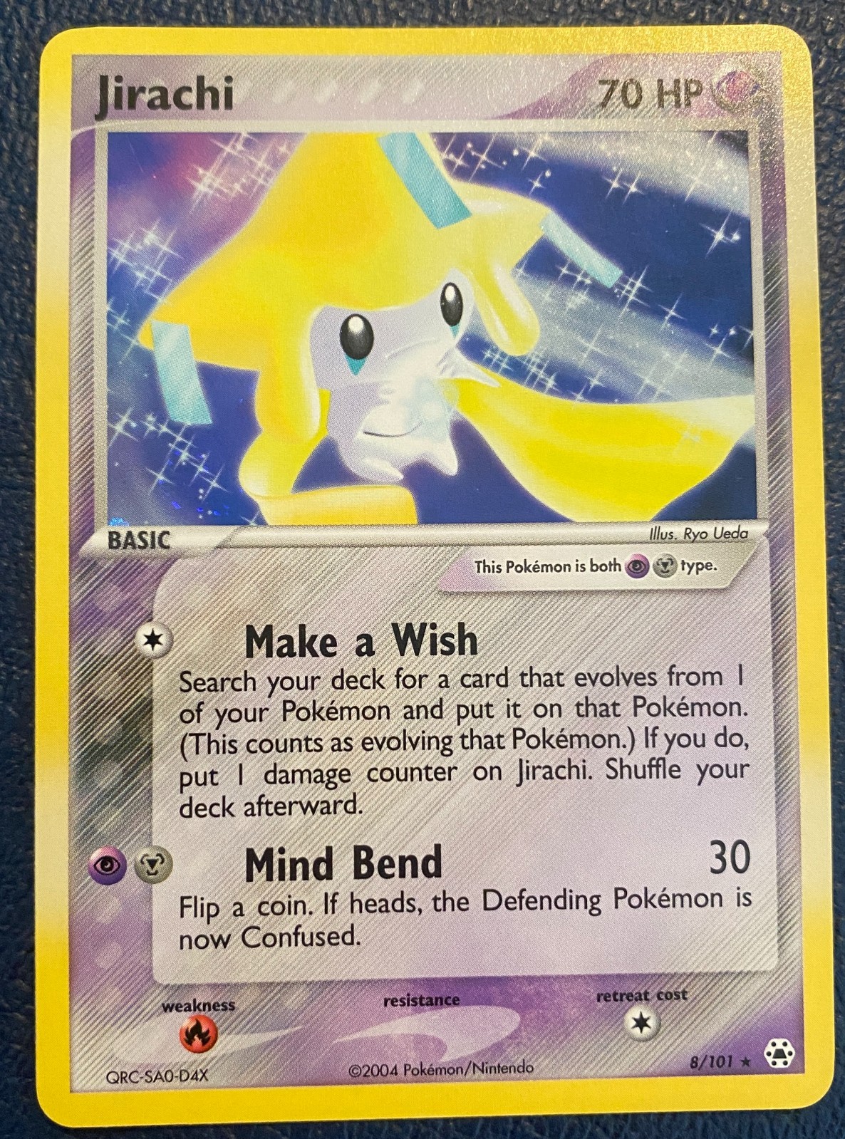 Jirachi 8/101 - EX Hidden Legends (2004) Vintage Holo Rare - NM