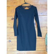 NWOT Lulus Tallest Tower Black Lace Bodycon Dress Open Back Cocktail Party Sz XS