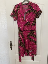 Lauren Ralph Lauren Wickelkleid Gr. 6 Midi Ro...