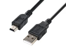 Monoprice USB-A to Mini-B 2.0 Cable - 5-Pin, 28/28AWG, Black, 6ft