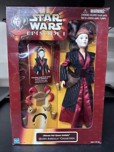 VINTAGE 1998 STAR WARS EPISODE I ULTIMATE HAIR QUEEN AMIDALA 12" DOLL NEW IN BOX