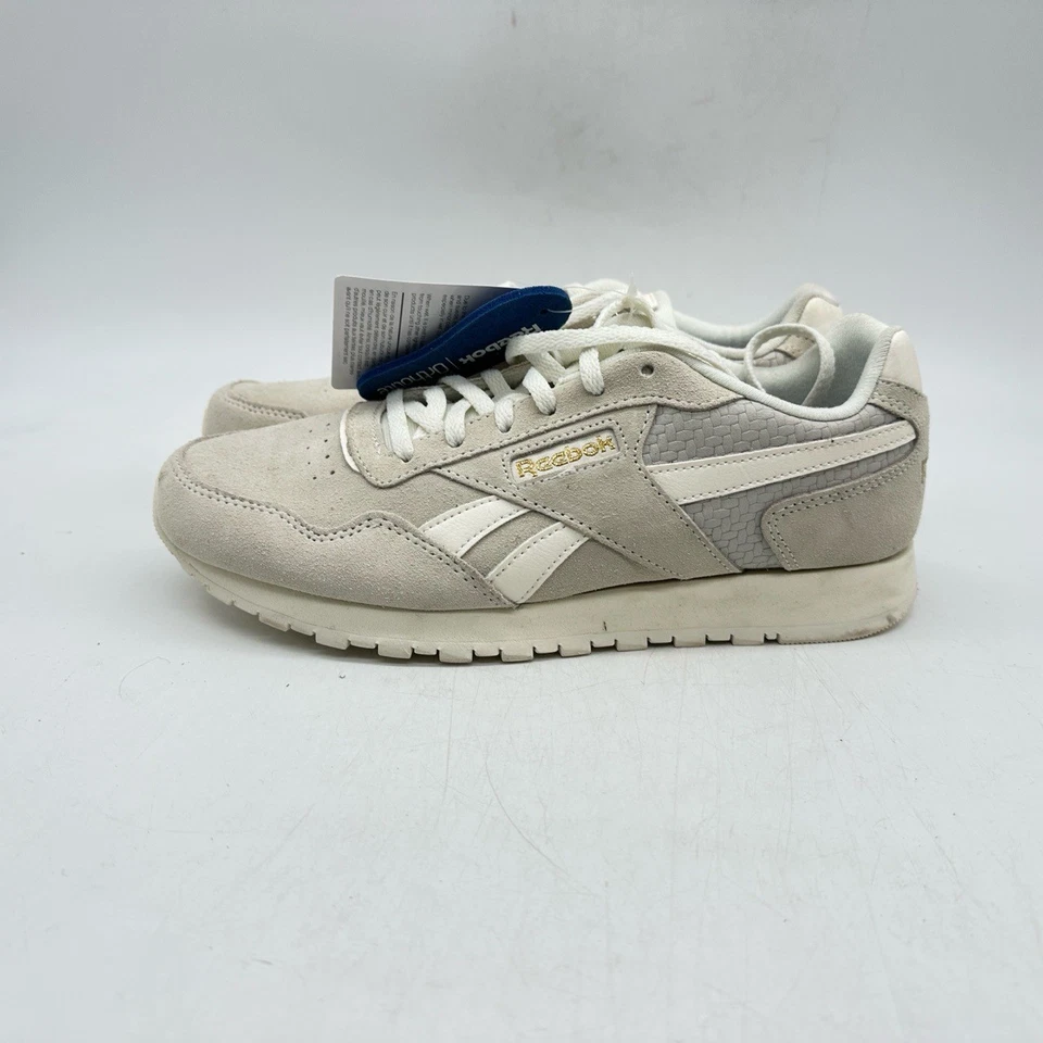 Zapatos clásicos de nailon para mujer Reebok talla 8,5 beige gris gamuza EE. UU. Foto 2 de 4