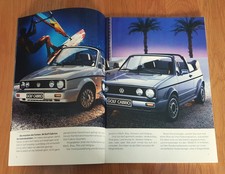 Prospekt VW Golf 1 Cabriolet Quartett Golf Cabrio Karmann Youngtimer Sammlung