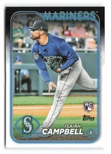 2024 Topps #58 Isaiah Campbell Rookie Seattle Mariners RC