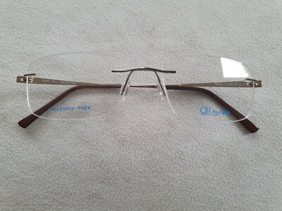 Air Pro Optic Gunmetal Randlos Allergiker Brillengestell. R101. Neu.