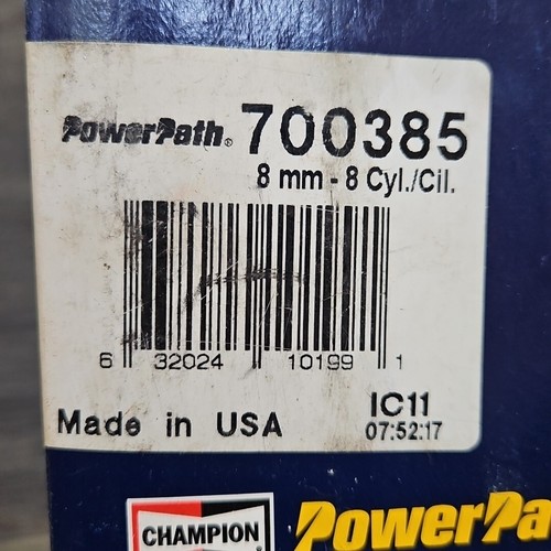 ChampionPowerPath 700385 Spark Plug Wire Set 8MM 8 cylinder 1980's V-8 Motors - Picture 6 of 7