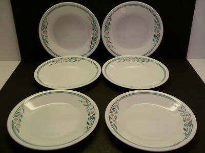 Corelle Rosemarie Dessert/ Bread & Butter 6 3/4 inch Plates Set of 6