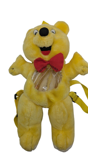 🔥HARIBO Oso de Oro Peluche aprox.25 cm Mochila Claro Corazón Vientre Mosca Roja Dulce🔥 - Imagen 2 de 5