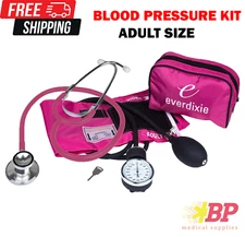 Aneroid Sphygmomanometer Stethoscope Set with Adult Size Blood Pressure Cuff