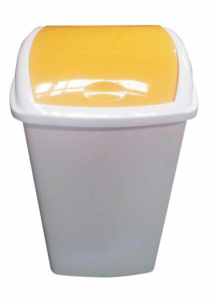 yellow top storage bin