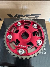VMS RED ADJUSTABLE CAM GEAR FOR HONDA CIVIC 1988 TO 2000 SOHC D SERIES