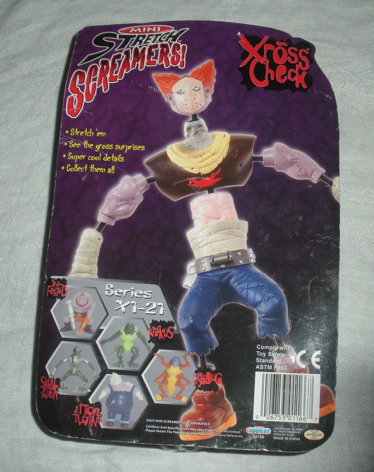 Toy Quest Mini Stretch Screamers X Ross Check Aciton Figure for sale