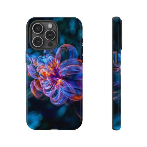 Phone Case for iPhone, Pixel, Galaxy - Neon 3D Floral Abstract Flower Cover