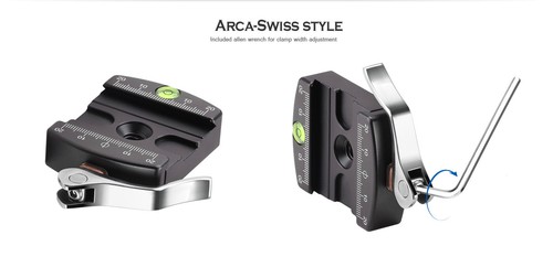 【Leofoto USA】Leofoto LR-50 Lever Release Clamp with QR Plate - Picture 6 of 6